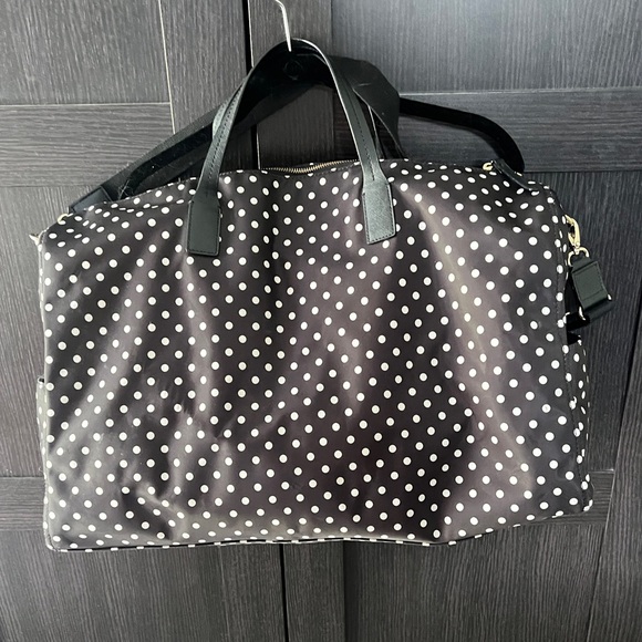 Kate Spade Black and White Polka Dot Travel Bag - Picture 3 of 8